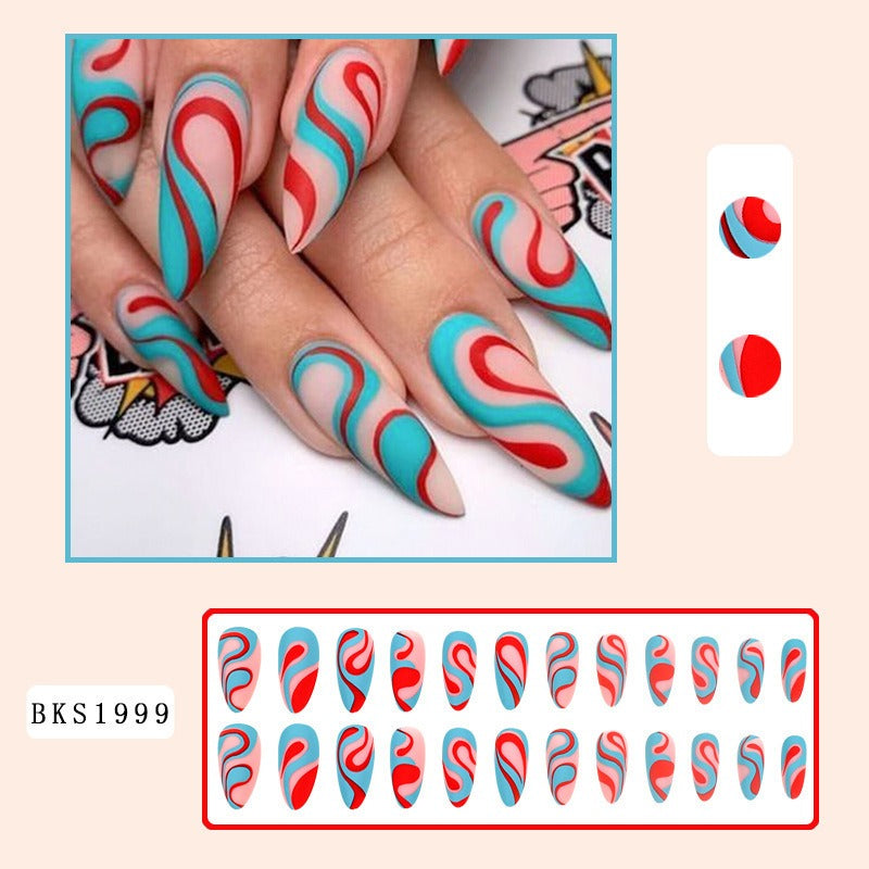 Nail Art Almond Press on