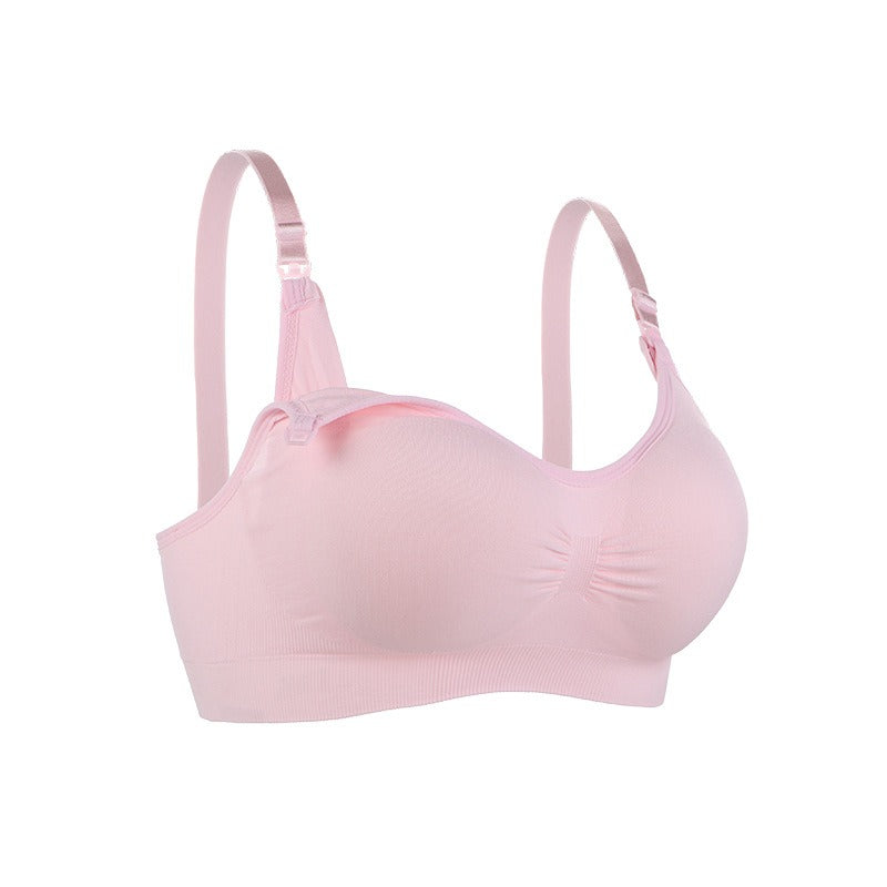 Pregnant Women Without Steel Ring Front Open Buckle Plus Size