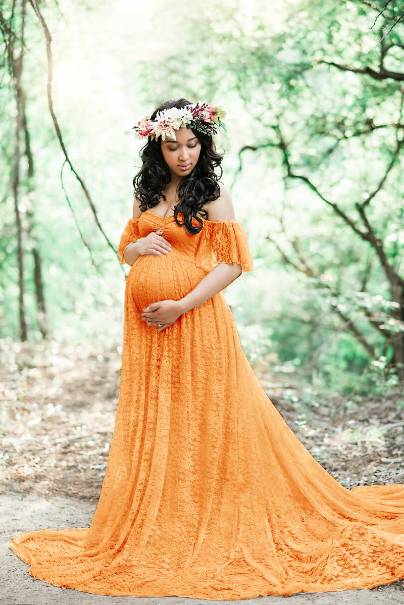 Women's Lace Pregnant Women Dress Photography