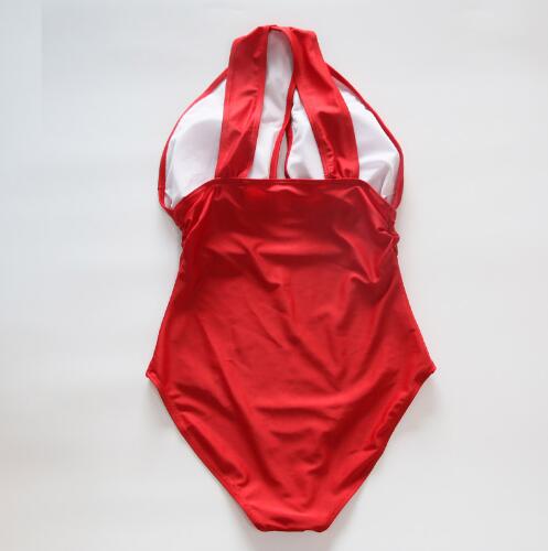 Black Red Sexy Cross Halter Women Swimwear