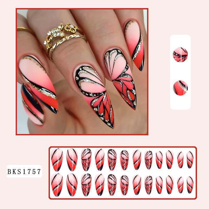 Nail Art Almond Press on