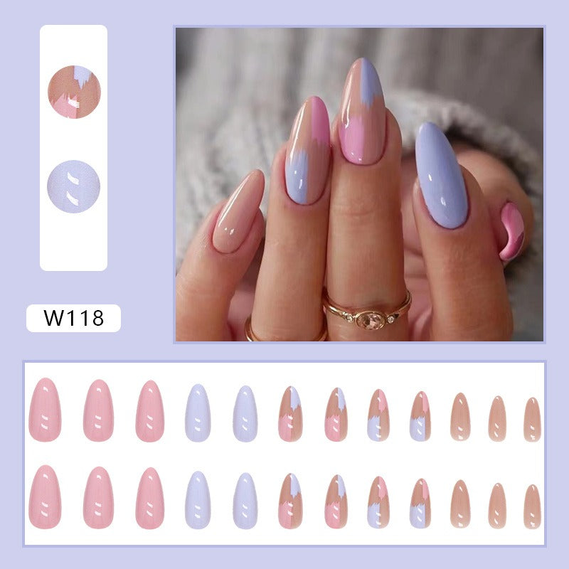 Nail Press on Almond 24 pc