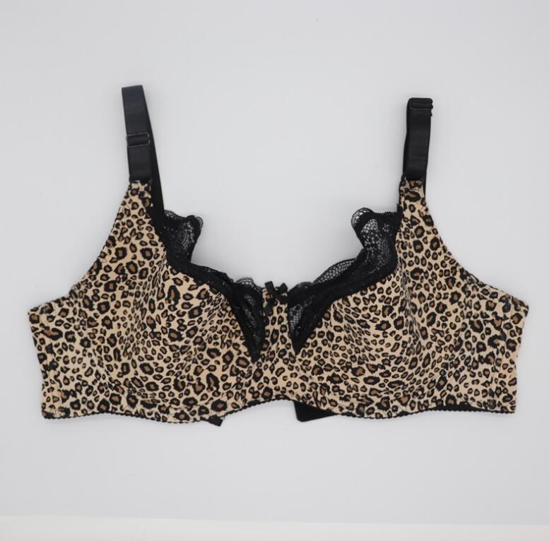Plus Size Bra Set Leopard Print