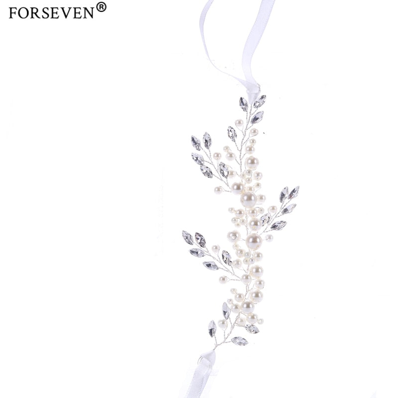 Tiara For Bride Hair Accessories Handmade /Pearl Bracelet Women Jewelry