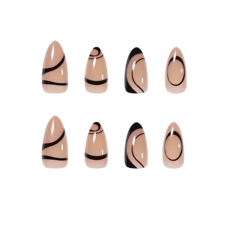 French Manicure Press On Nails