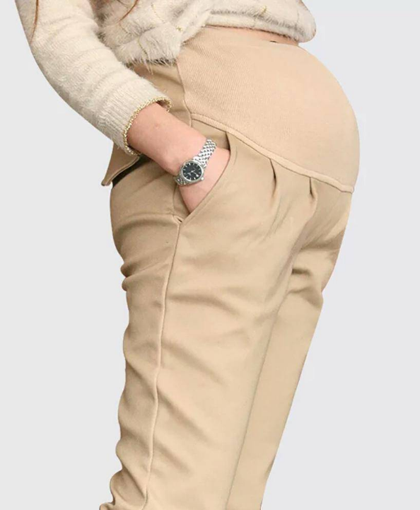 Pants pregnant women's belly pants