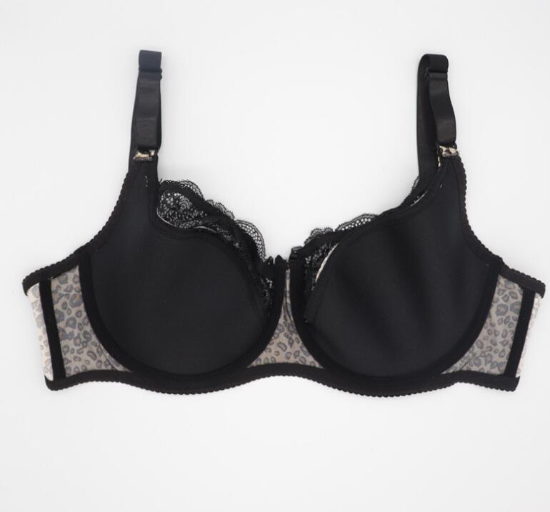Plus Size Bra Set Leopard Print