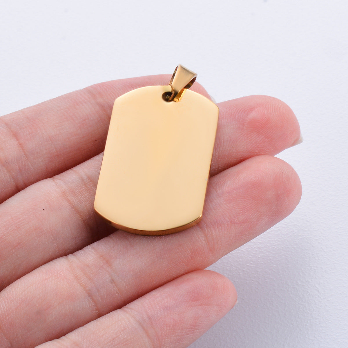 Stainless Steel Solid Color Jewelry Accessories Pendant