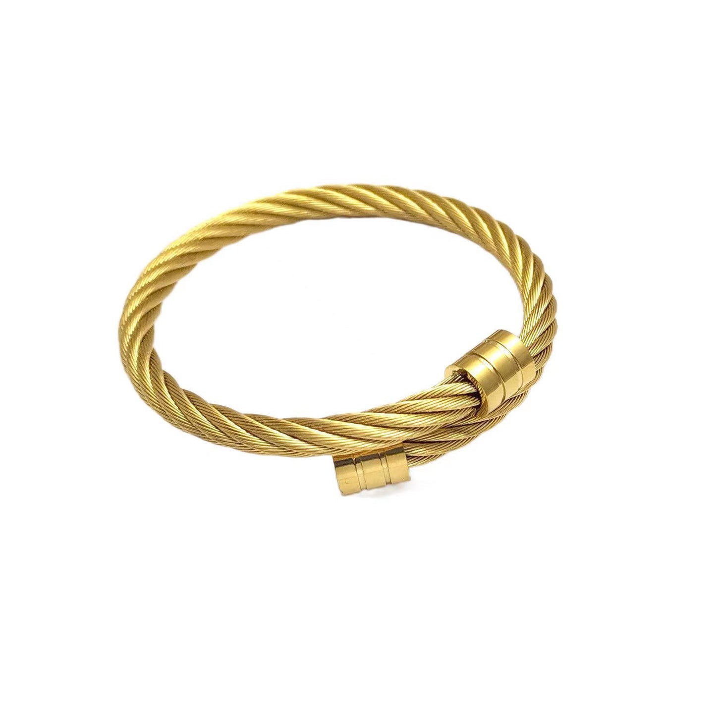 Titanium steel plating unisex bangle