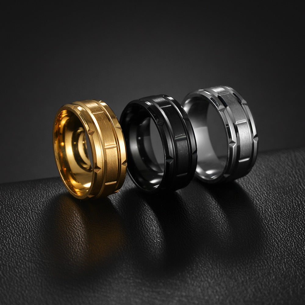 Stainless Steel Gold Plated Rings