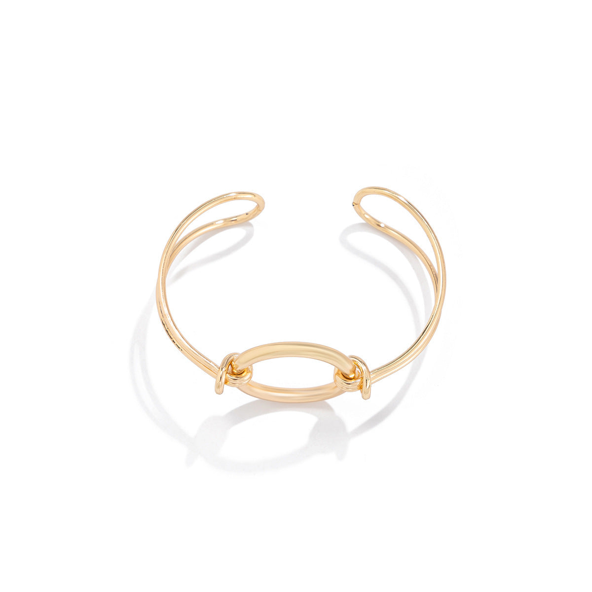 Simple Style Solid Color Metal Iron Bangles