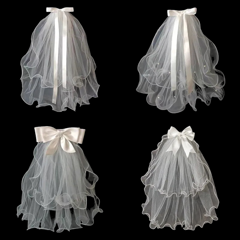 Props Engaged Bride Wedding Photograph French Bow Headwear