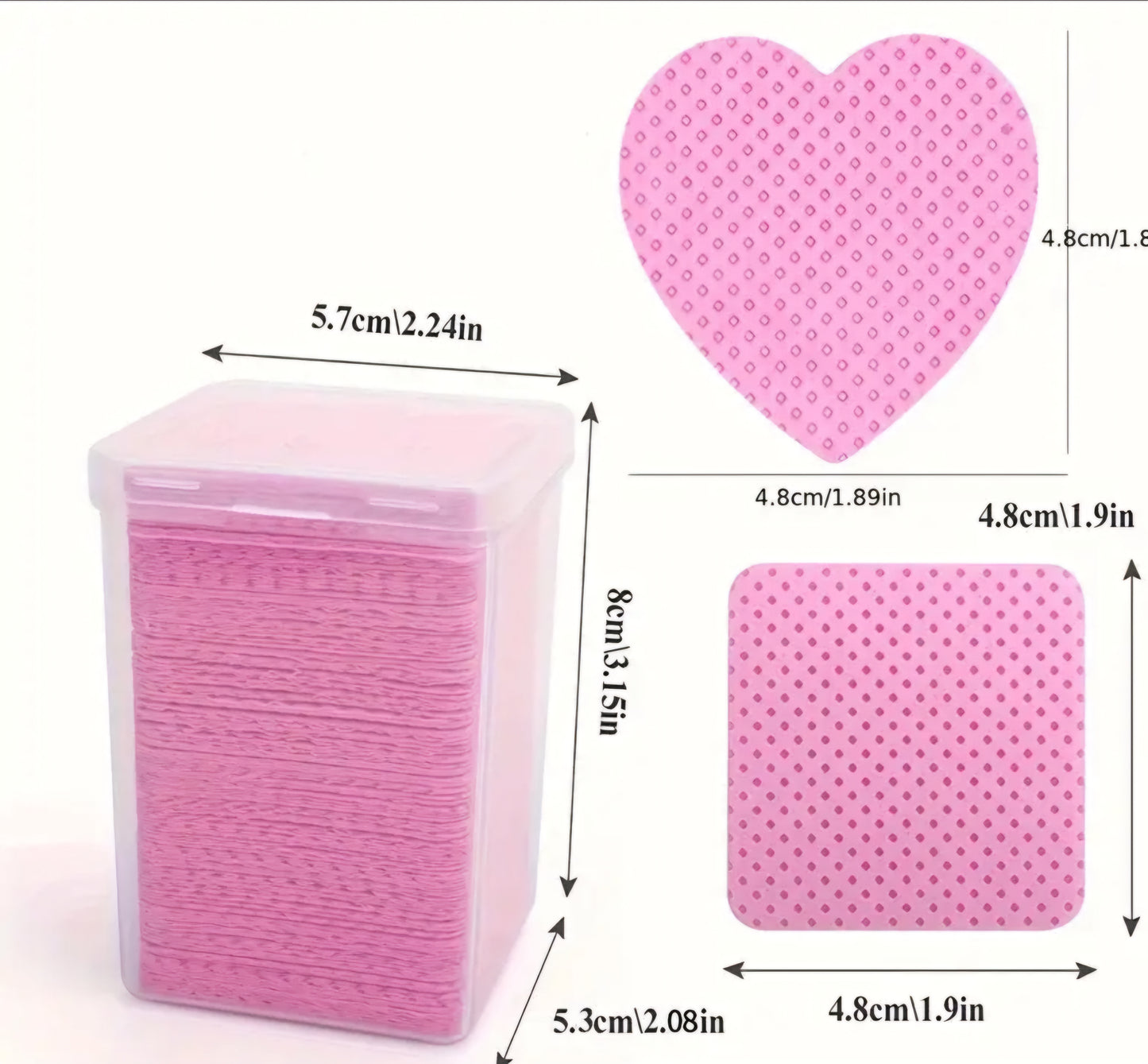 200 Lint Free Nail Polish Pads