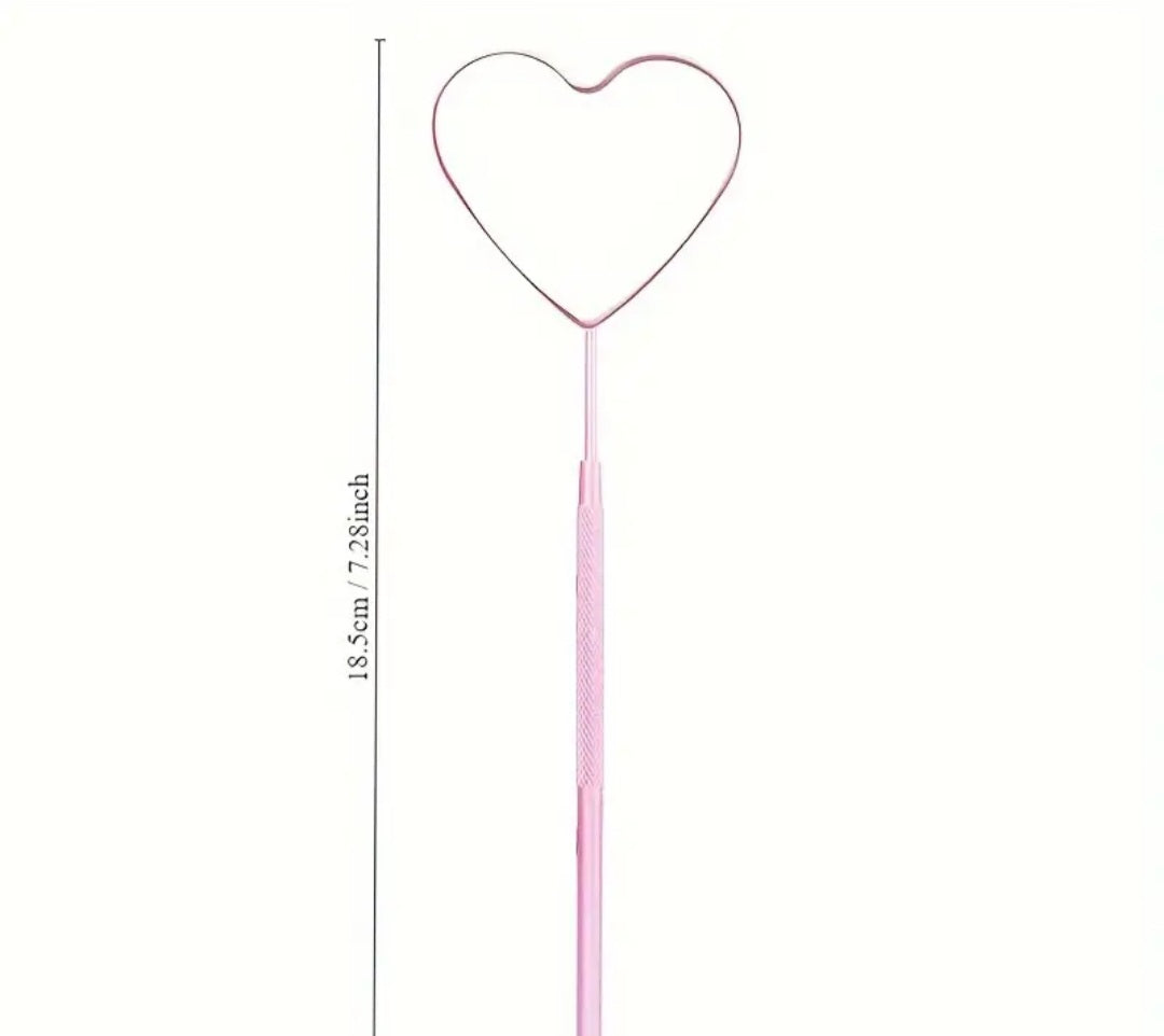 Espejo Grande para Extensiones de Pestañas en Forma de Corazón