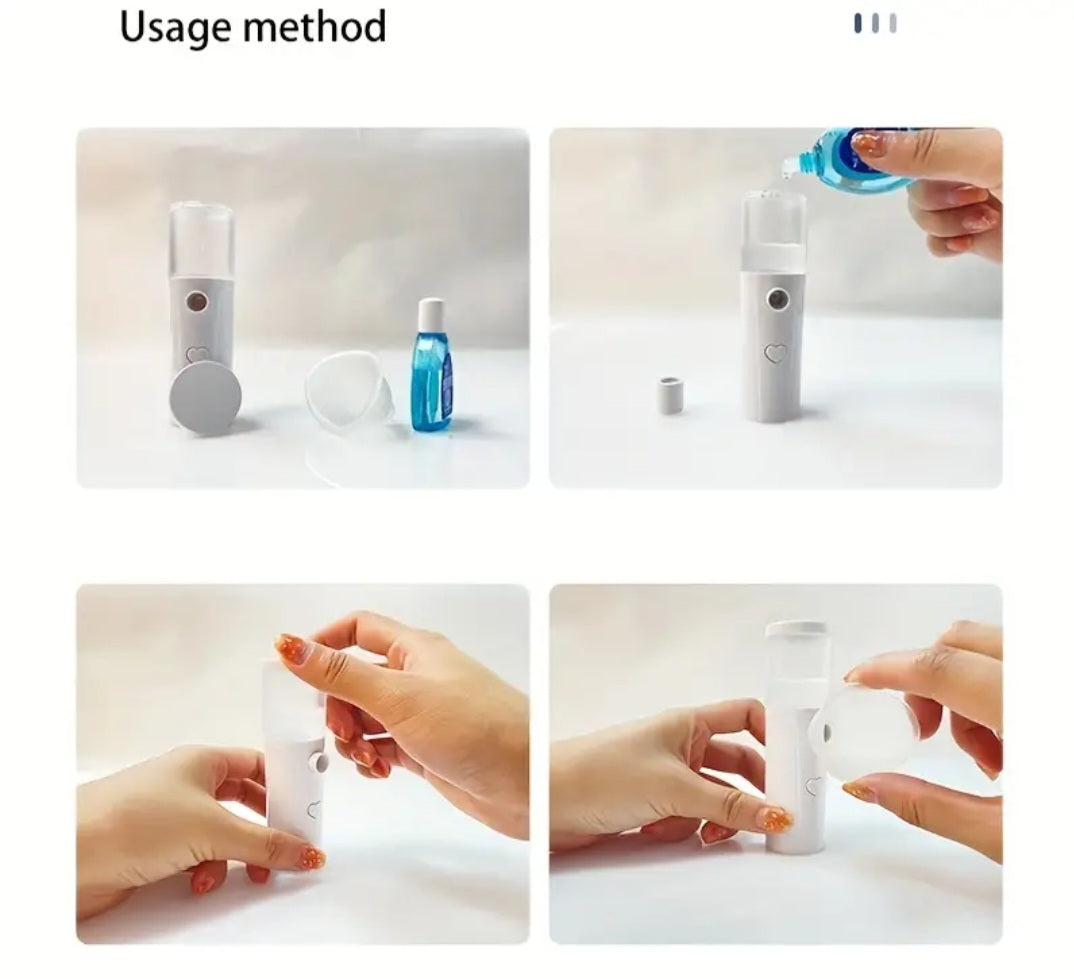 1PC Nano Spray Eye Moisturizing Instrument Portable Handheld Dry Eye Atomization Eye Steaming Instrument Moisturizing Eye Protection Instrument Cold Sprayer