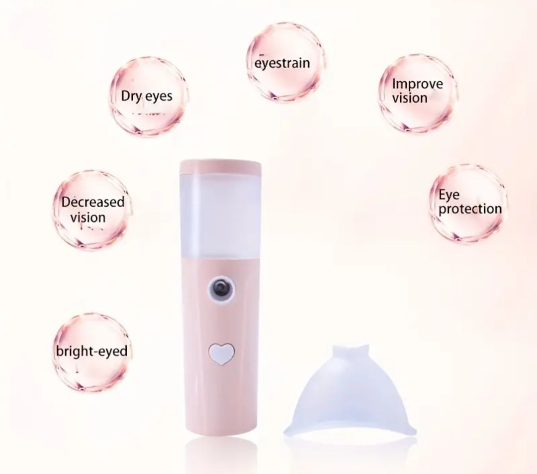 1PC Nano Spray Eye Moisturizing Instrument Portable Handheld Dry Eye Atomization Eye Steaming Instrument Moisturizing Eye Protection Instrument Cold Sprayer