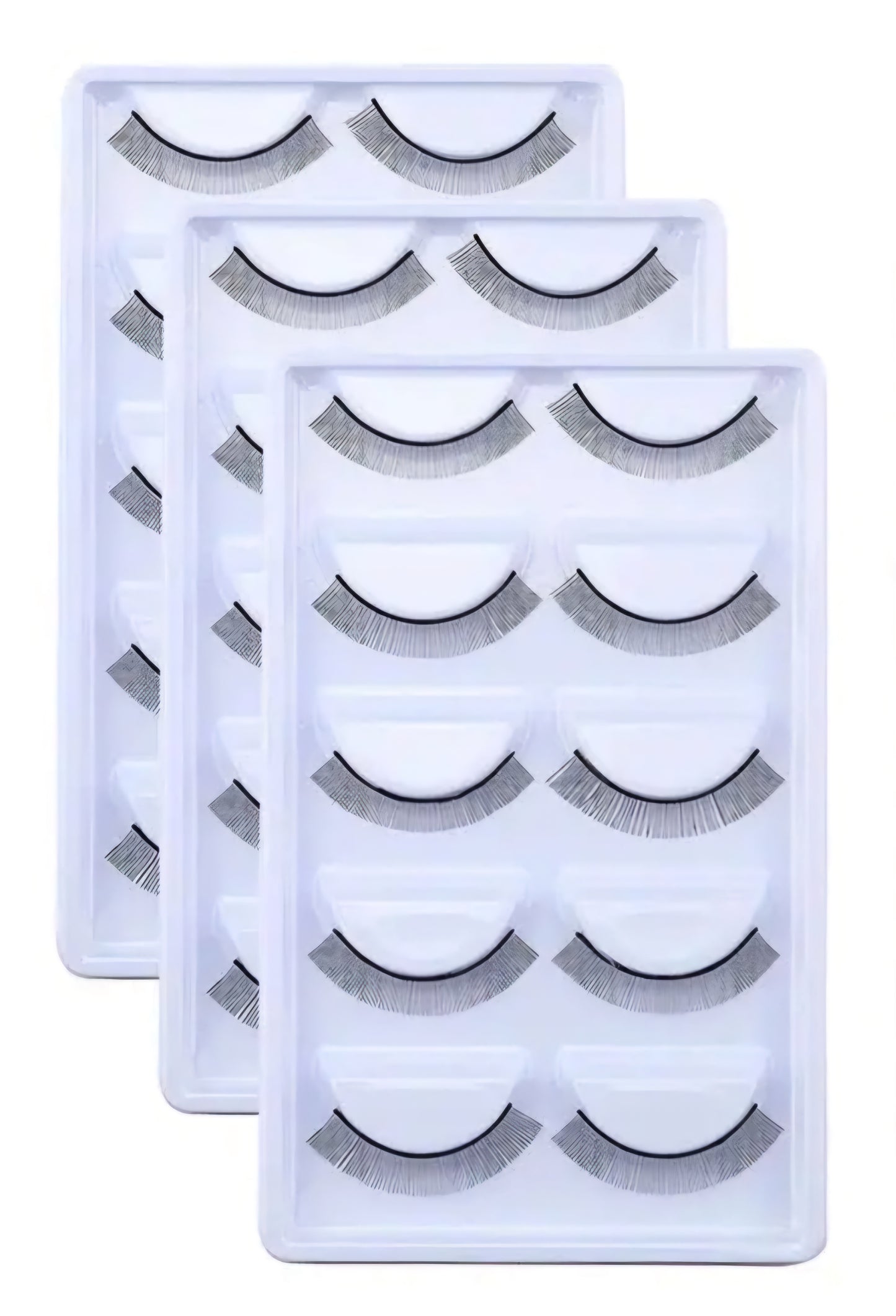 5 Pares De Pestañas Postizas De Estilo Natural, Suaves Y Cómodas, Pestañas Completas