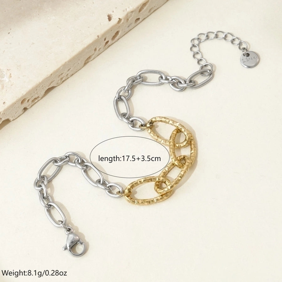 Stainless Steel 14K Gold Plated Bracelets