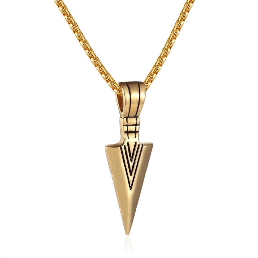 Titanium steel stoving varnish men's pendant necklace