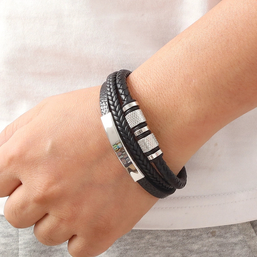 Casual Commute Cool Style Solid Color Men's Bangle