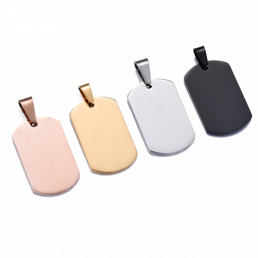 Stainless Steel Solid Color Jewelry Accessories Pendant