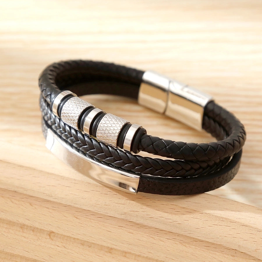 Casual Commute Cool Style Solid Color Men's Bangle