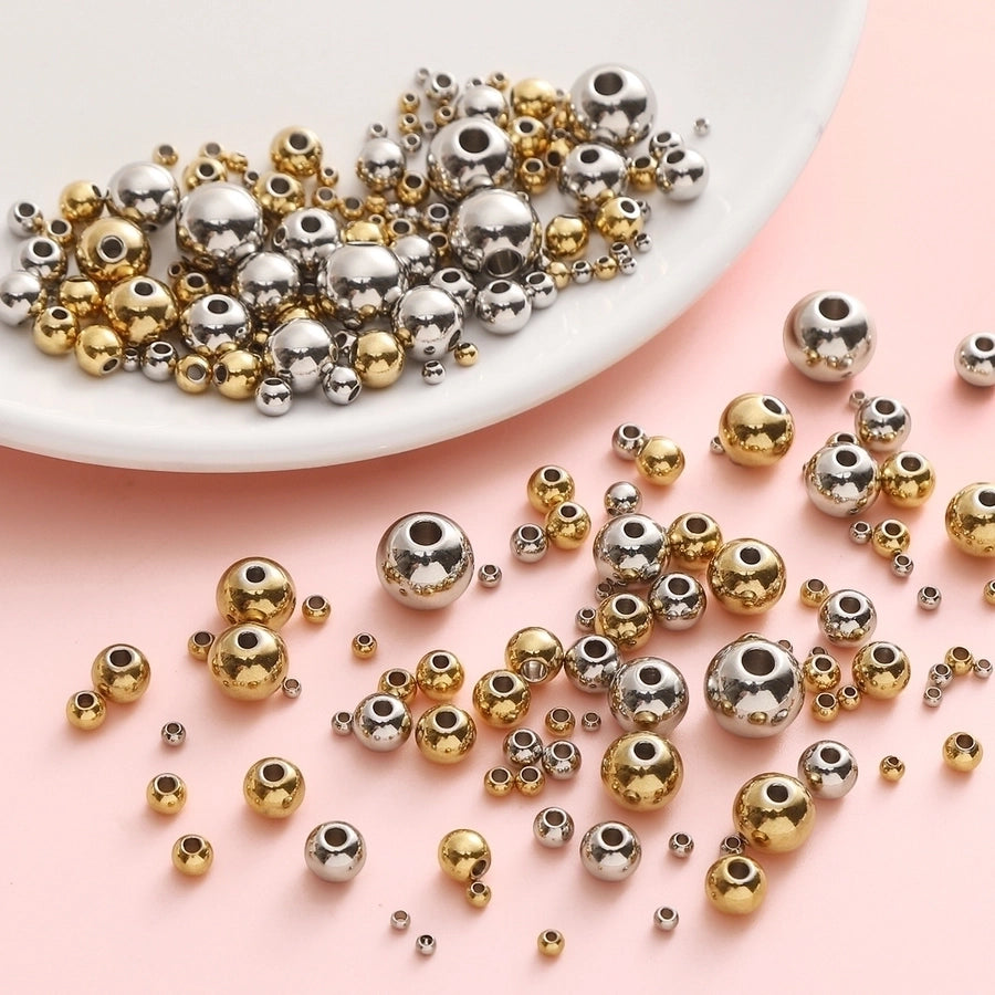 10 PCS/Package 20 PCS/Package Diameter 10mm Diameter 4mm Diameter 8mm 201 Stainless Steel Geometric Beads