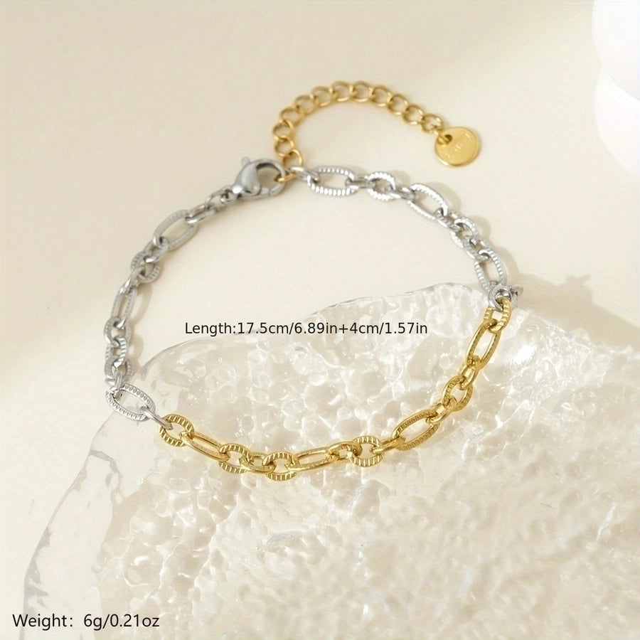 Stainless Steel 14K Gold Plated Bracelets