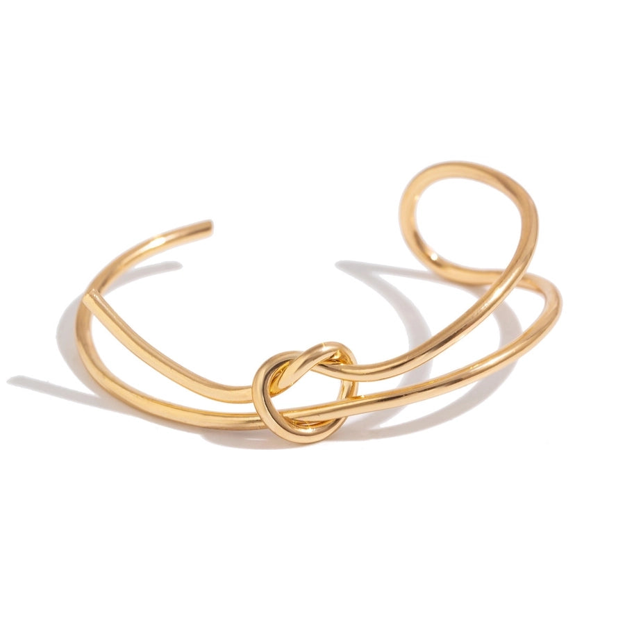 Simple Style Solid Color Metal Iron Bangles