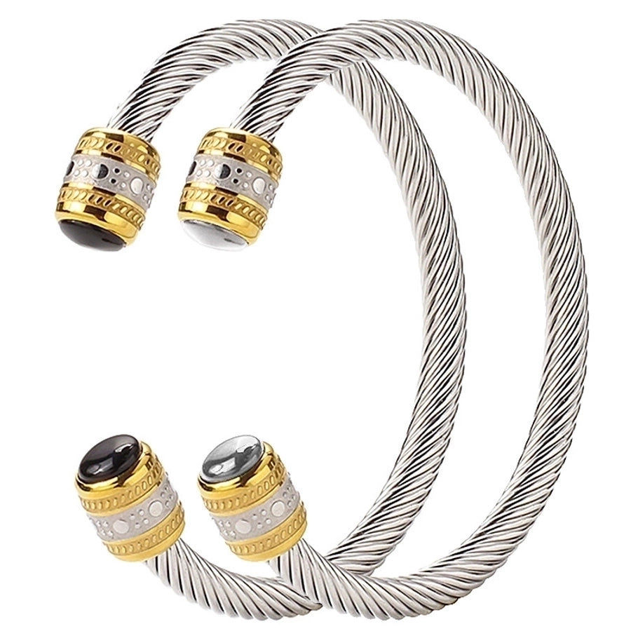 Titanium Steel cuff bracelets