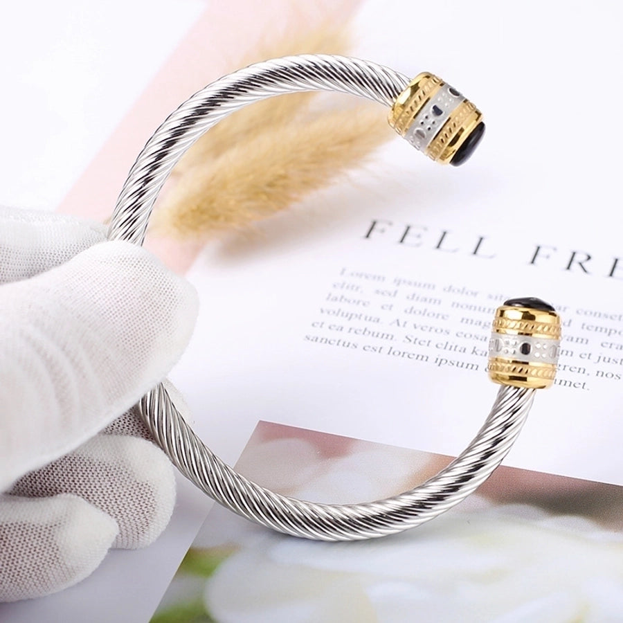 Titanium Steel cuff bracelets