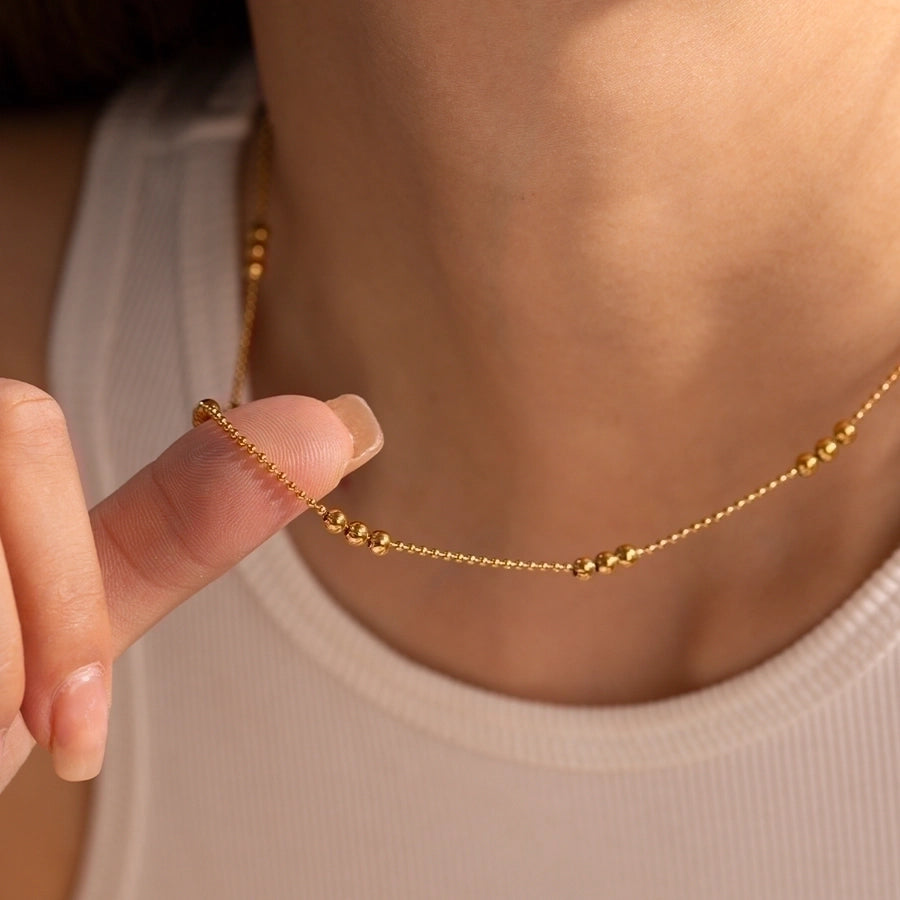 Stainless Steel 18K Gold Plated Necklace