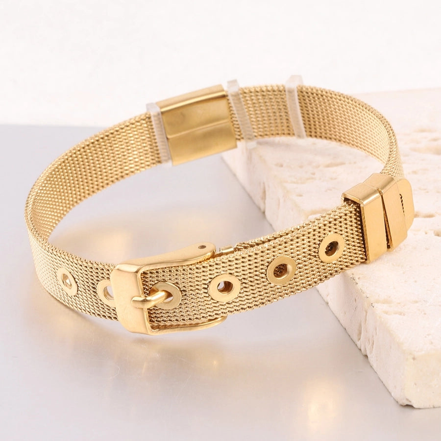 Titanium Steel plating, gold, plated, bangle