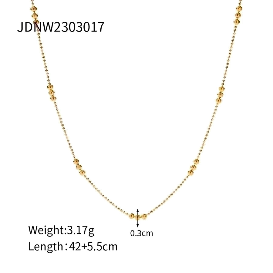 Stainless Steel 18K Gold Plated Necklace