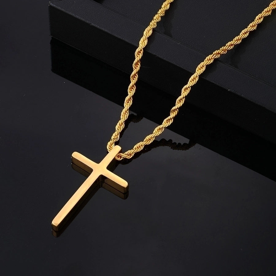 Stainless Steel Plating Gold Plated Silver Plated Men's Pendant Necklace