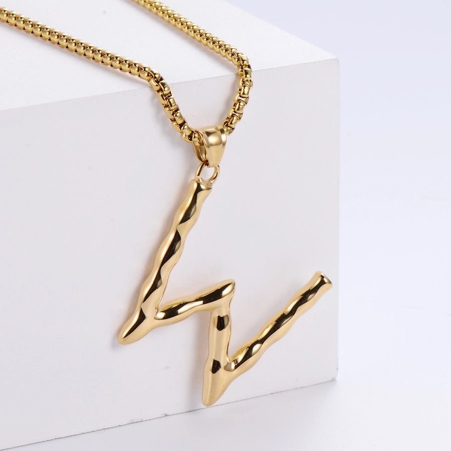 Stainless Steel 18K Gold Plated Fashion Polishing Letter