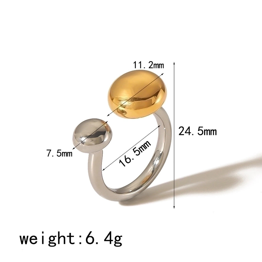 Stainless Steel 18K Gold Rings