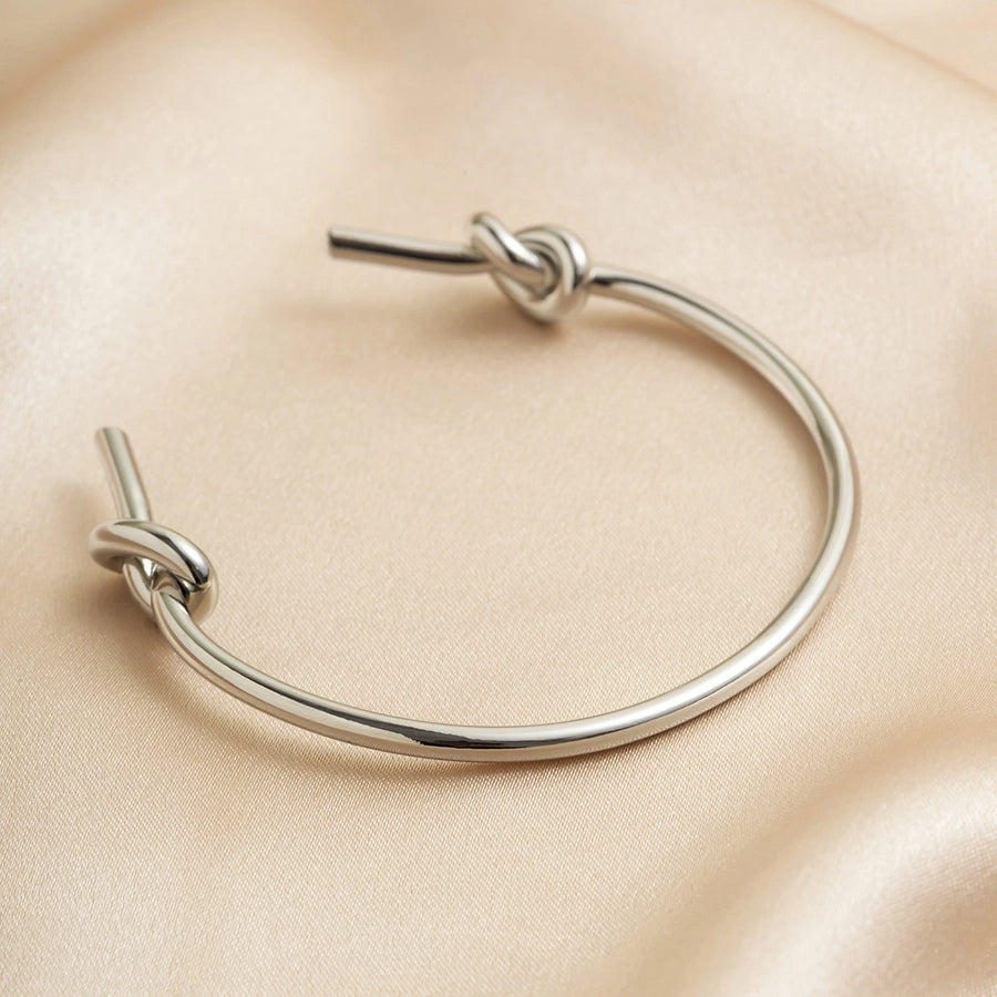 Simple Style Solid Color Metal Iron Bangles