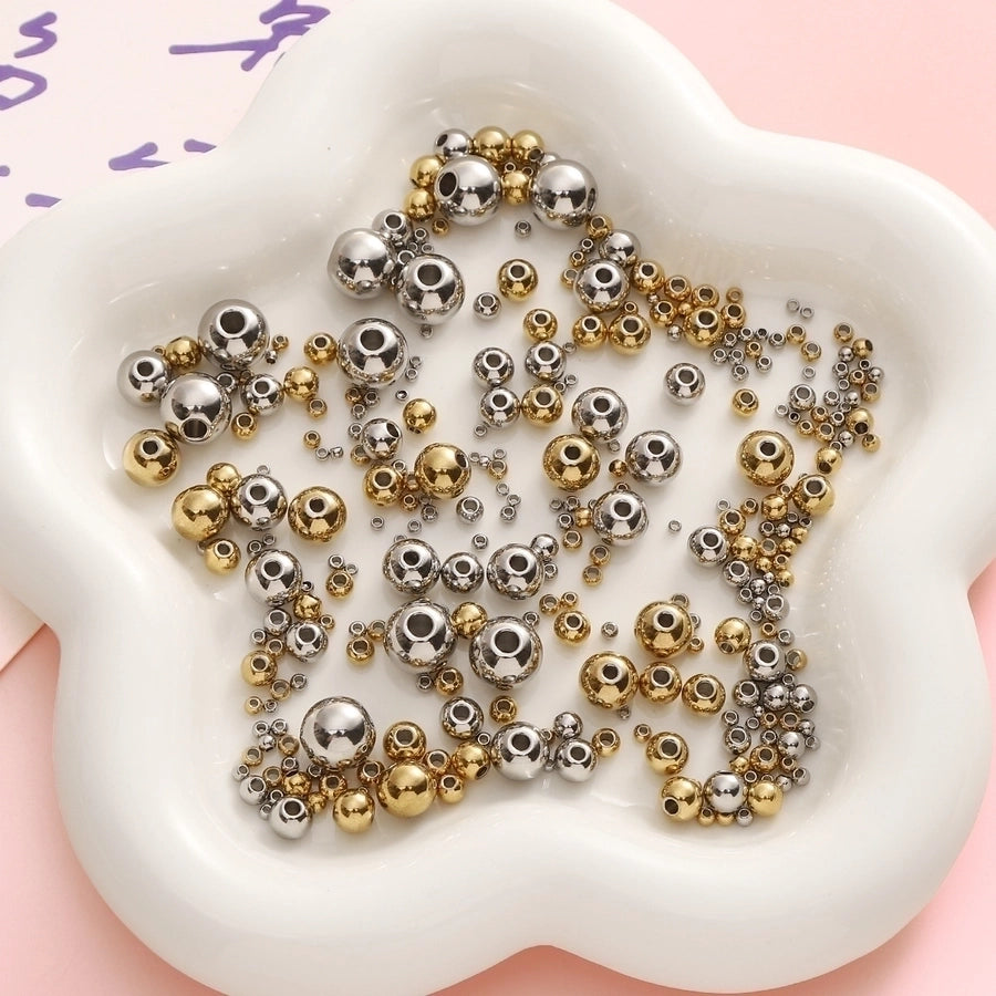 10 PCS/Package 20 PCS/Package Diameter 10mm Diameter 4mm Diameter 8mm 201 Stainless Steel Geometric Beads