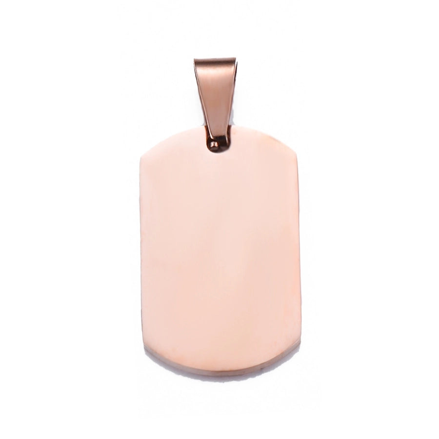 Stainless Steel Solid Color Jewelry Accessories Pendant