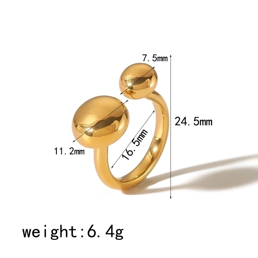 Stainless Steel 18K Gold Rings