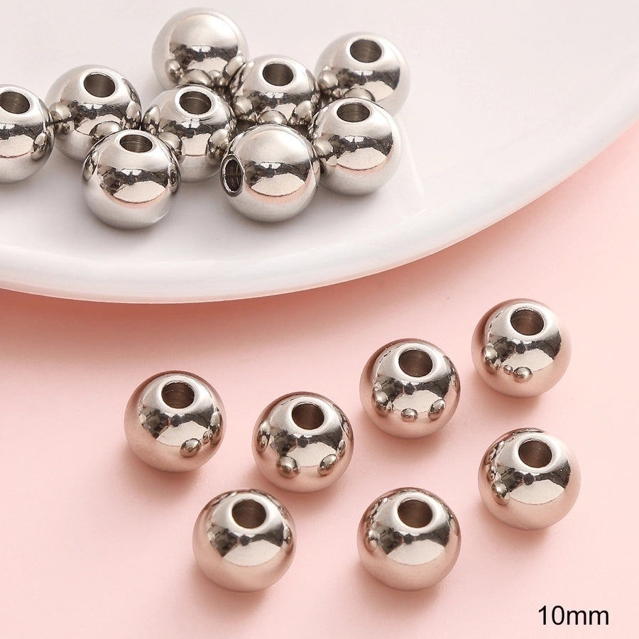 10 PCS/Package 20 PCS/Package Diameter 10mm Diameter 4mm Diameter 8mm 201 Stainless Steel Geometric Beads