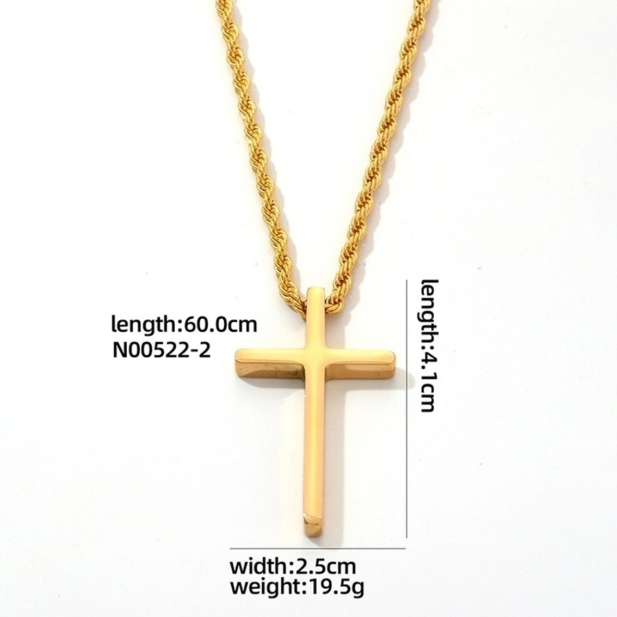 Stainless Steel Plating Gold Plated Silver Plated Men's Pendant Necklace