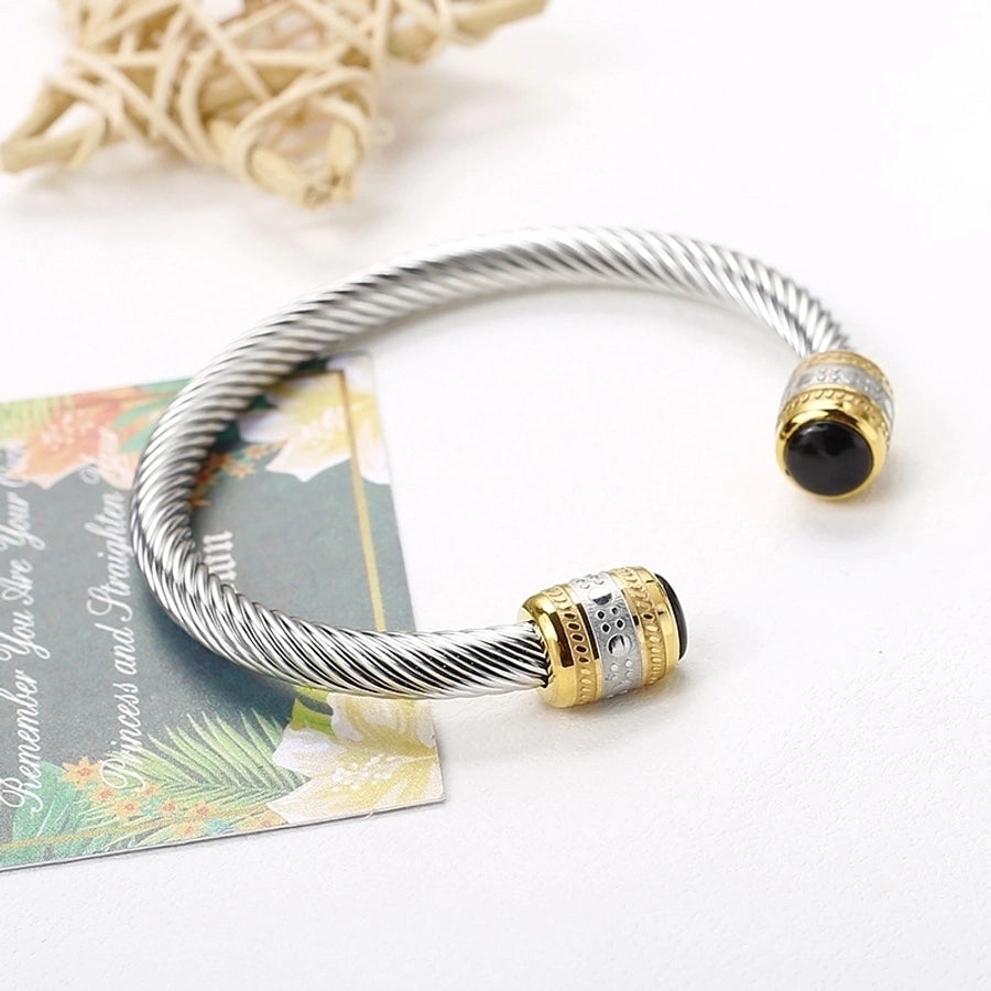 Titanium Steel cuff bracelets