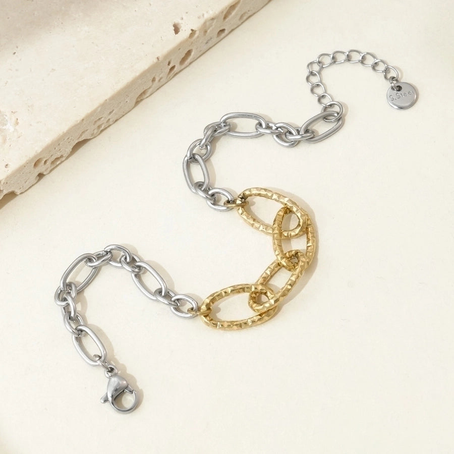Stainless Steel 14K Gold Plated Bracelets
