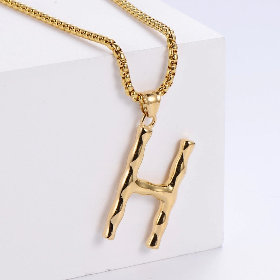 Stainless Steel 18K Gold Plated Fashion Polishing Letter