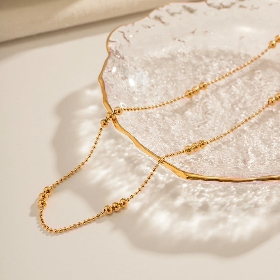 Stainless Steel 18K Gold Plated Necklace