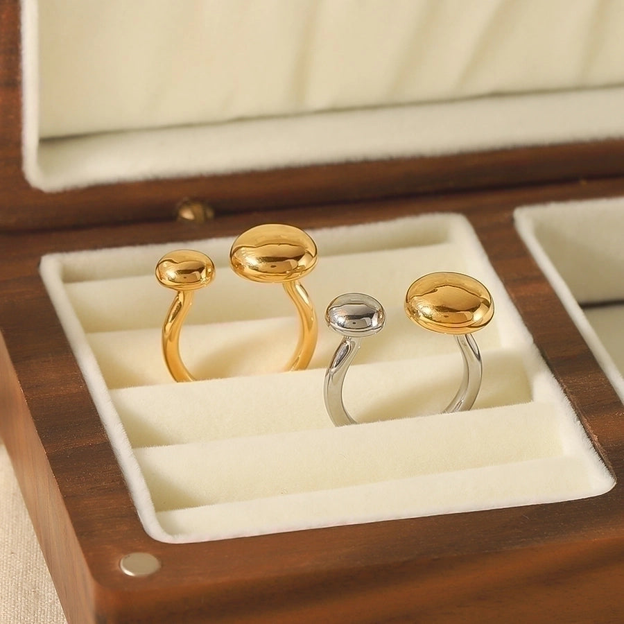Stainless Steel 18K Gold Rings