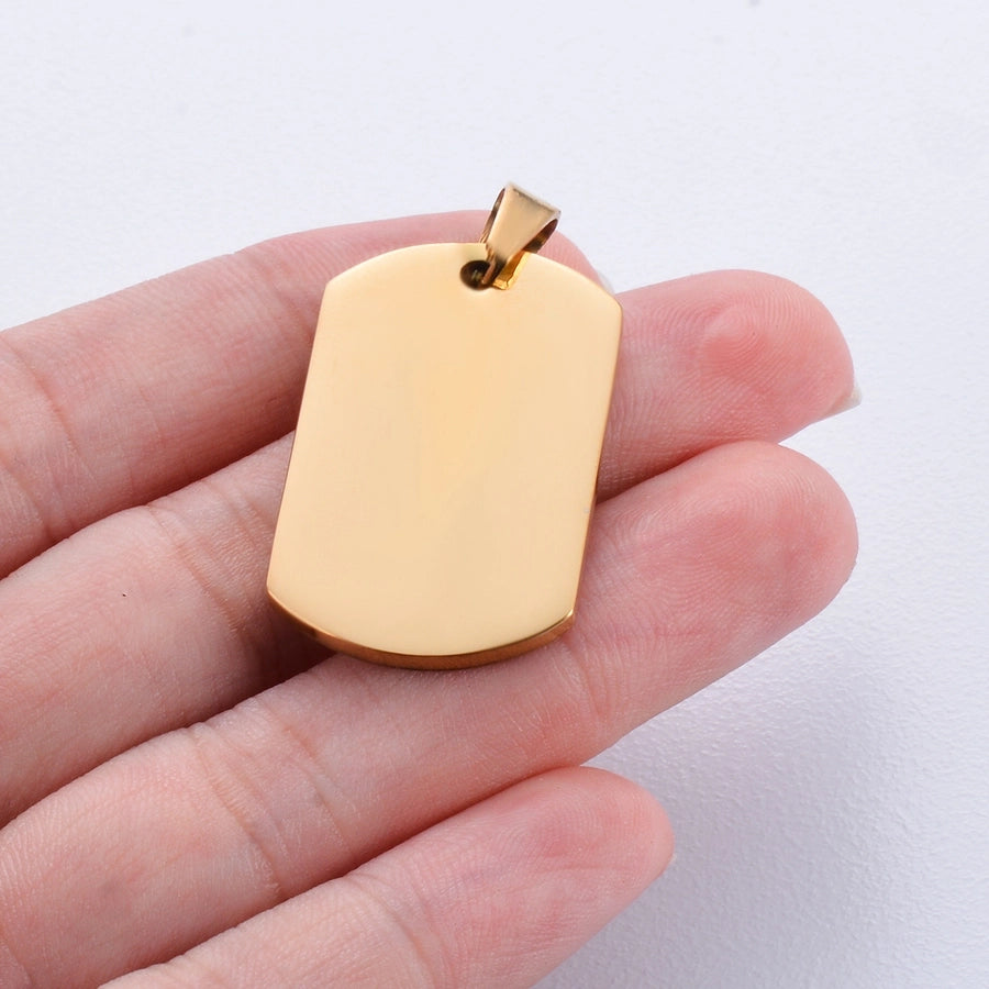 Stainless Steel Solid Color Jewelry Accessories Pendant