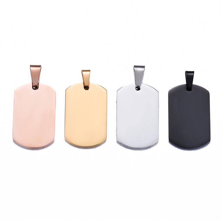 Stainless Steel Solid Color Jewelry Accessories Pendant